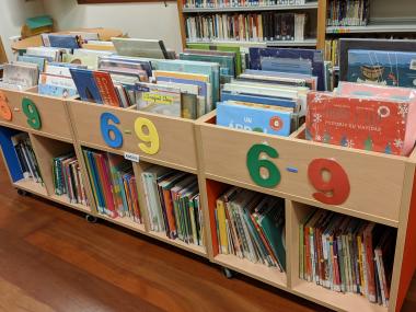 Imatge del mobiliari de la Sala Infantil i Juvenil