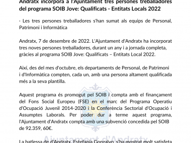 SOIB JOVES QUALIFICATS