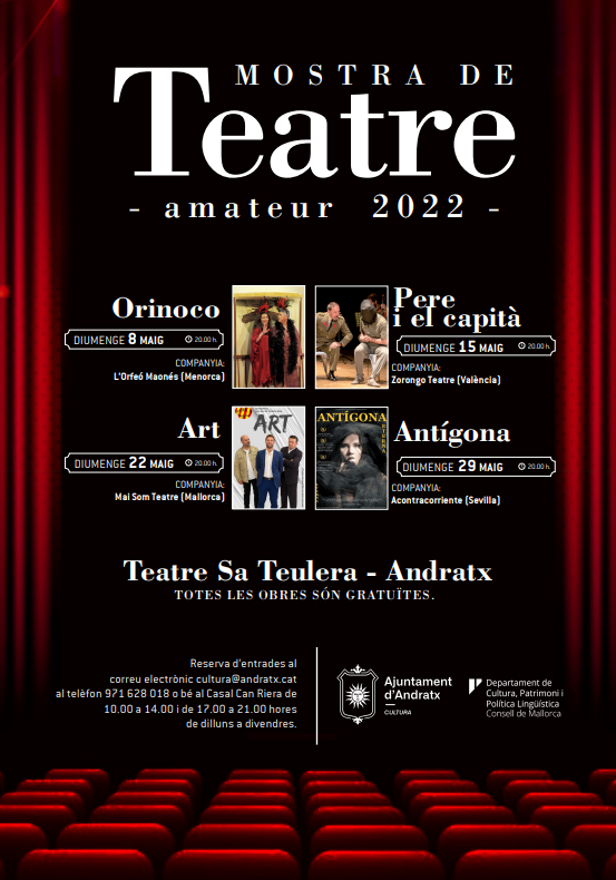 CARTELL MOSTRA DE TEATRE AMATEUR 2022