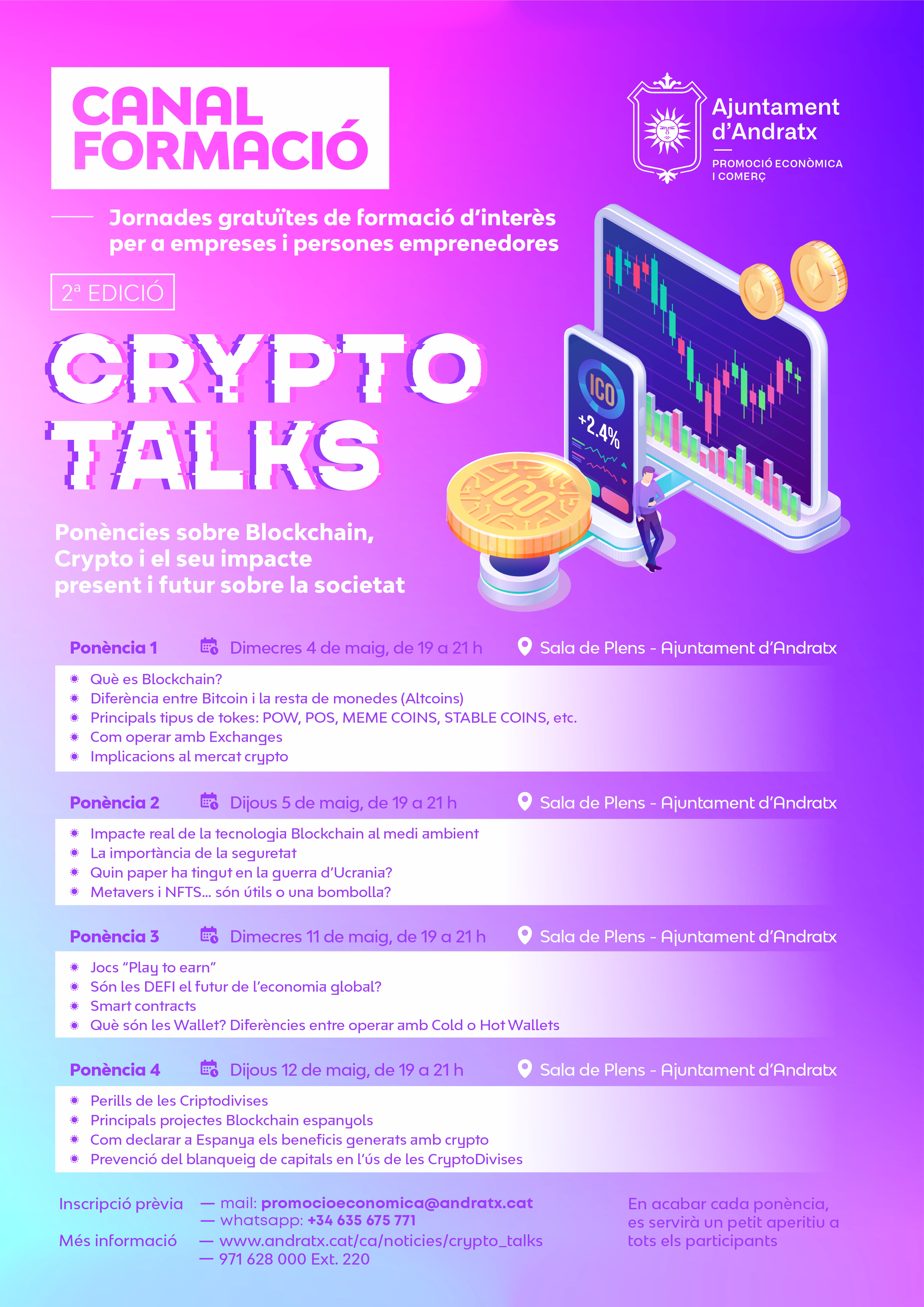 cartell_crypto_talks_canal_formacio_andratx