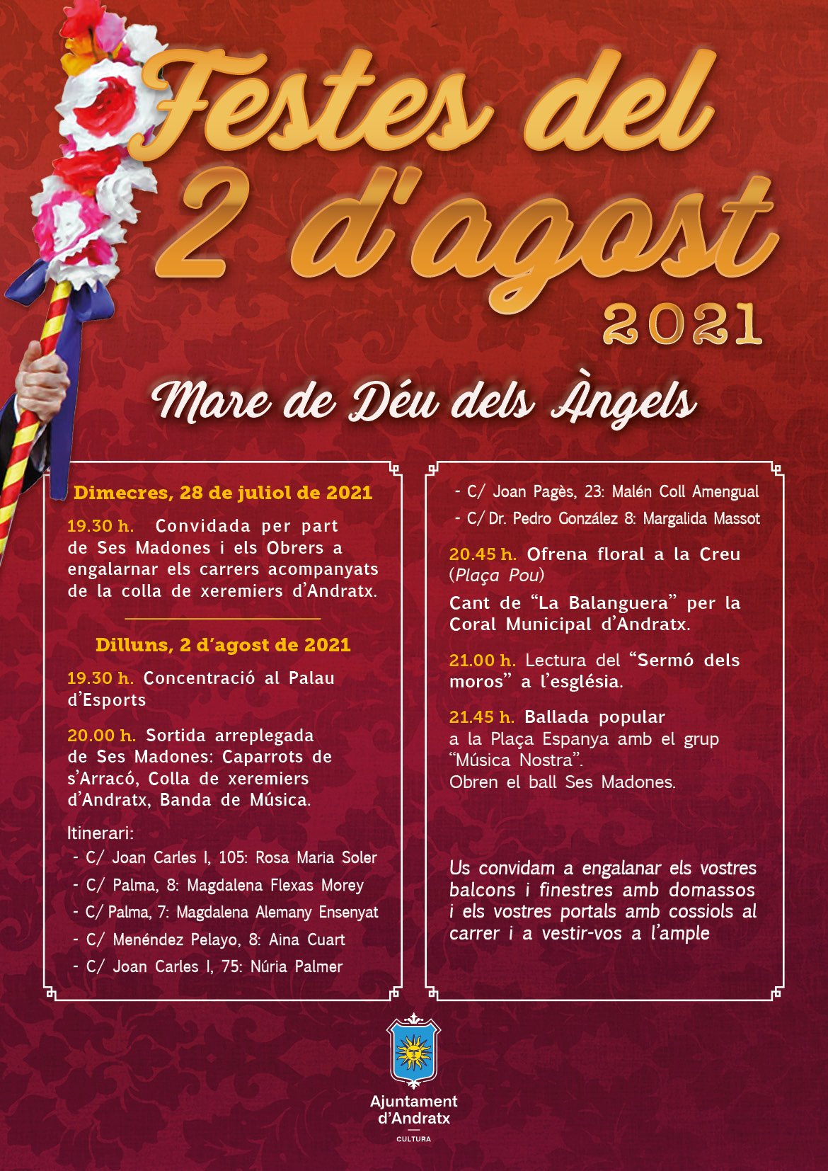 Cartell Festes del 2 d'Agost