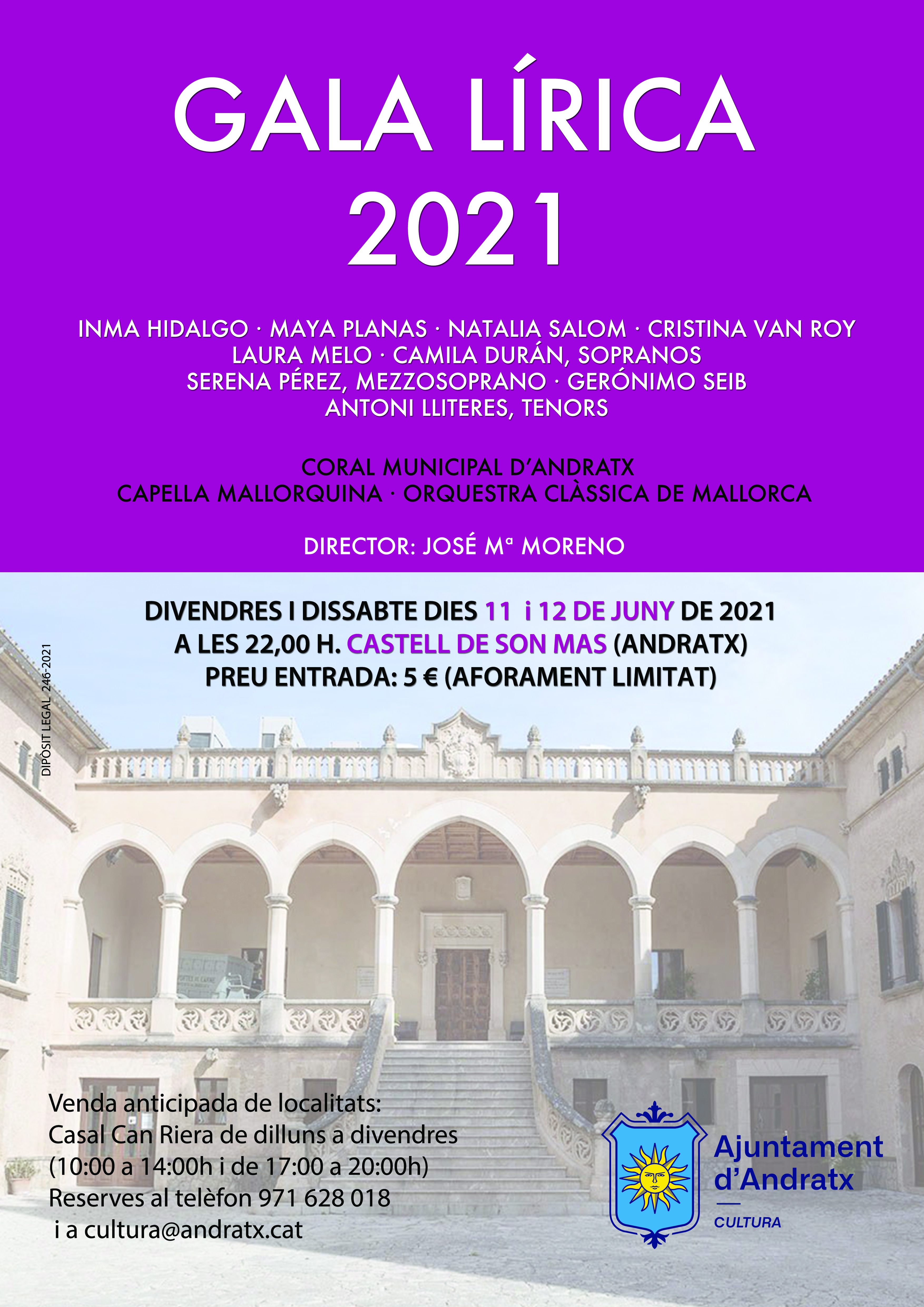 Cartell de la Gala Lírica 2021